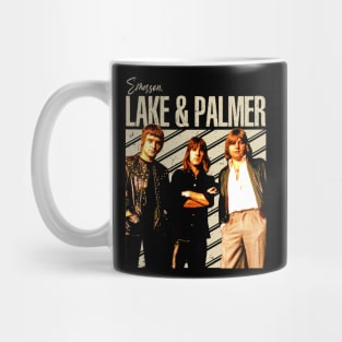 ELP Beyond the Vinyl Emerson Palmer Band-Inspired Threads, Prog Rock Echoes in Every Stitch Mug